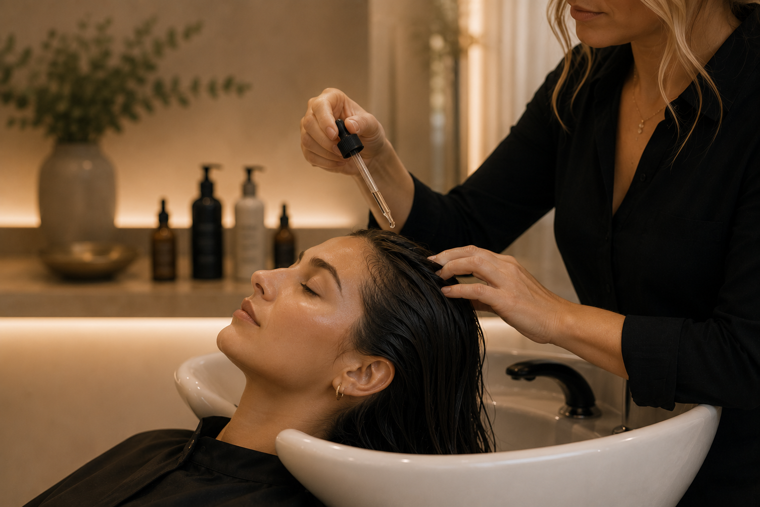 Scalp and care service at Magnolia Salon